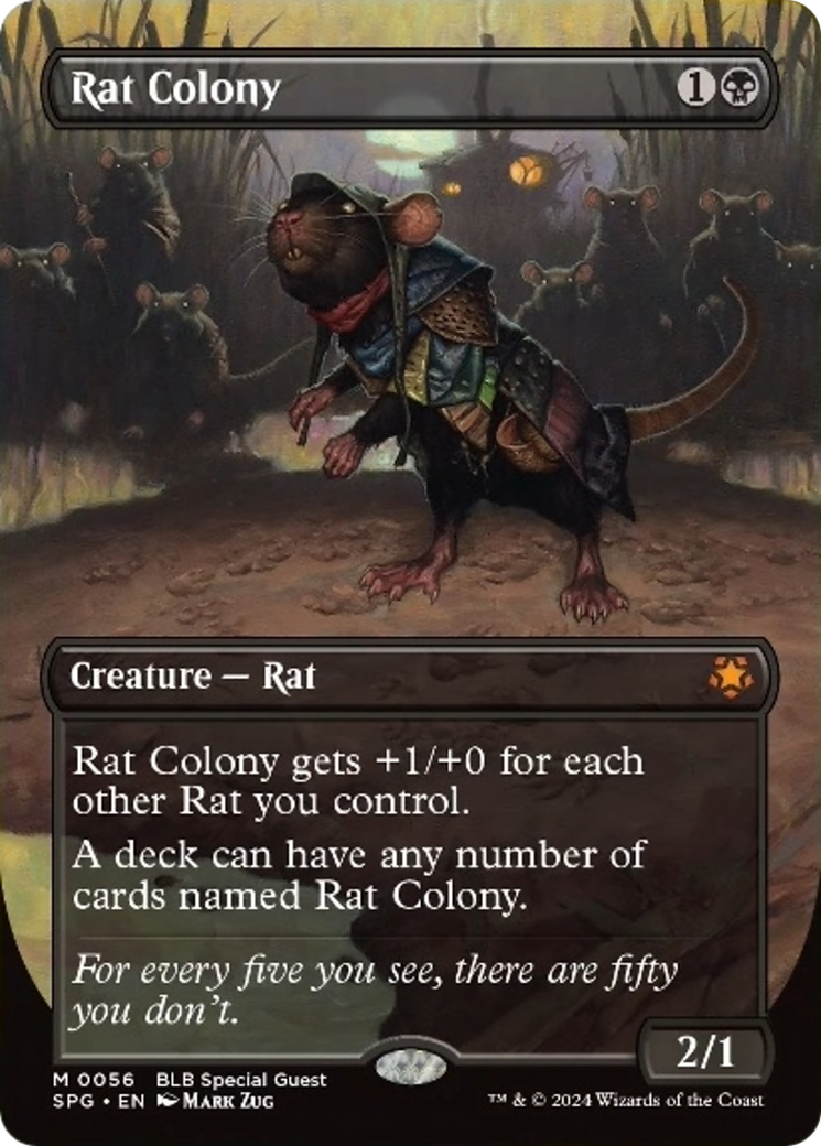 Rat Colony (Borderless) [Bloomburrow Special Guests] | Exor Games Summserside