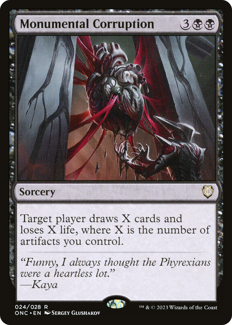 Monumental Corruption [Phyrexia: All Will Be One Commander] | Exor Games Summserside