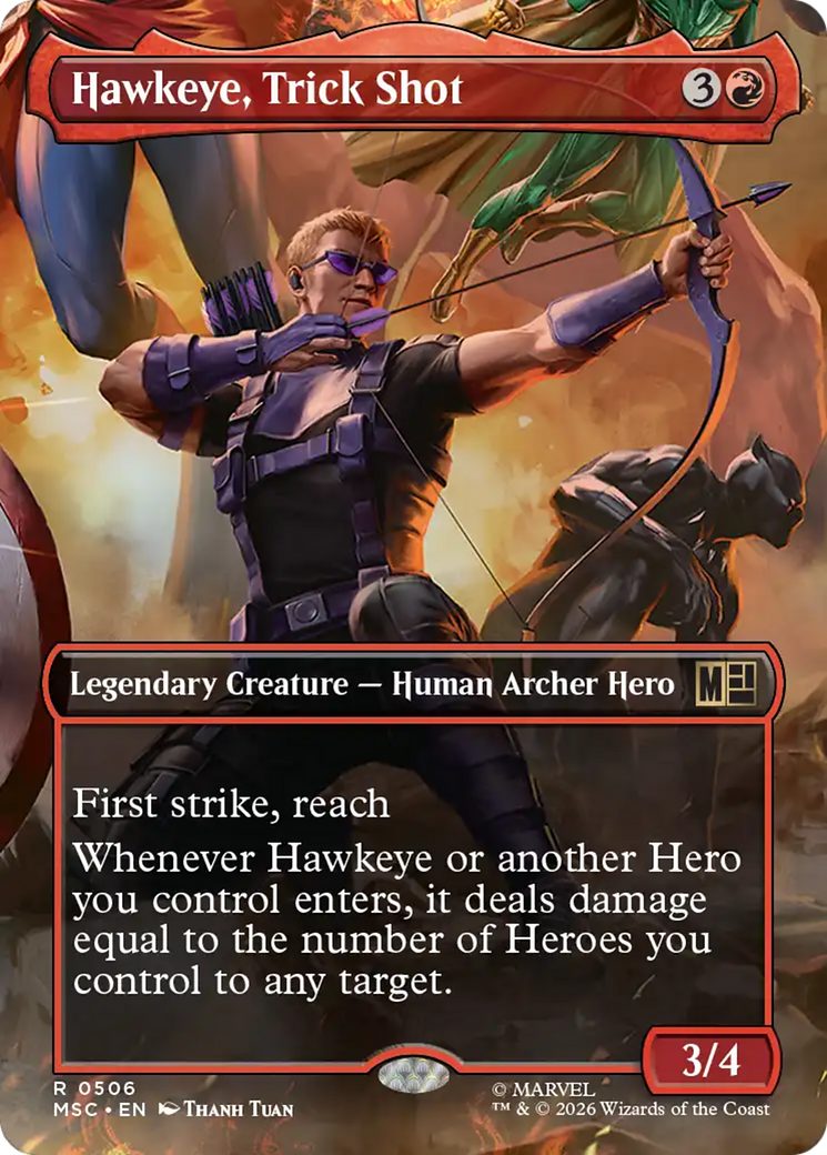 Hawkeye, Trick Shot (Borderless) [Marvel Super Heroes Commander] | Exor Games Summserside
