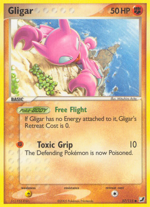 Gligar (57/115) [EX: Unseen Forces] | Exor Games Summserside