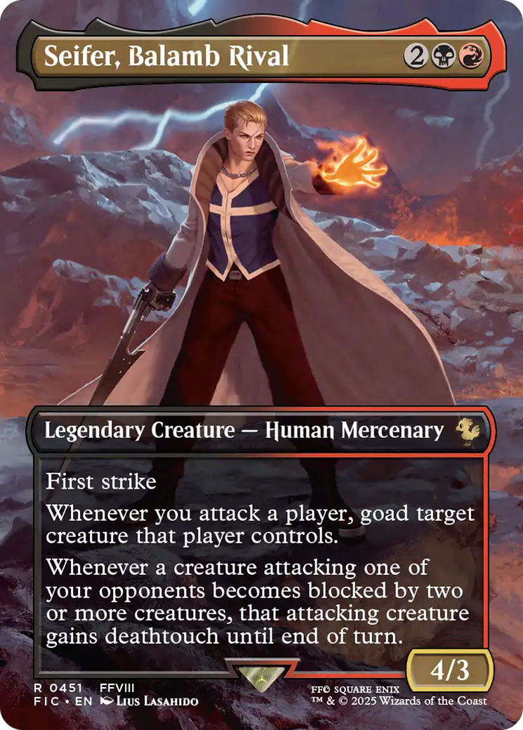 Seifer, Balamb Rival (Borderless) [FINAL FANTASY Commander] | Exor Games Summserside