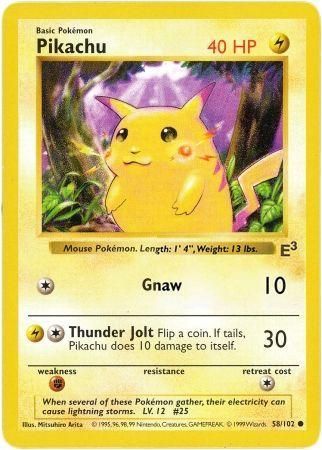 Pikachu (58/102) (E3 Stamped Promo with Red Cheeks) [Miscellaneous Cards] | Exor Games Summserside