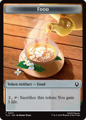 Monk // Food (0021) Double-Sided Token [Avatar: The Last Airbender Tokens] | Exor Games Summserside