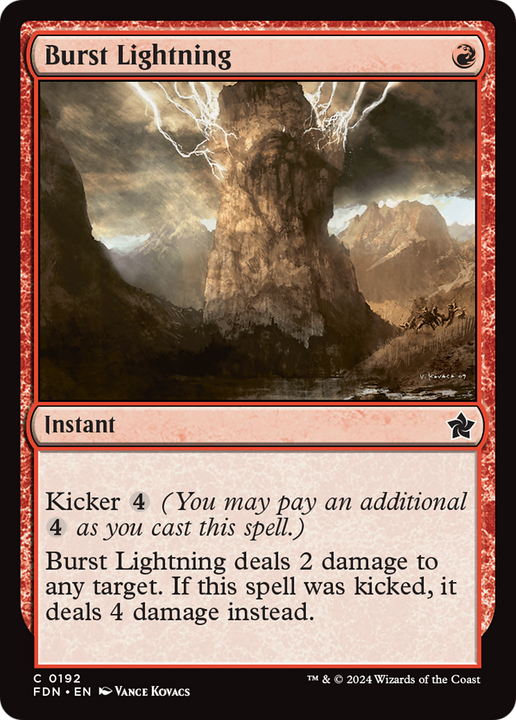 Burst Lightning [Foundations] | Exor Games Summserside