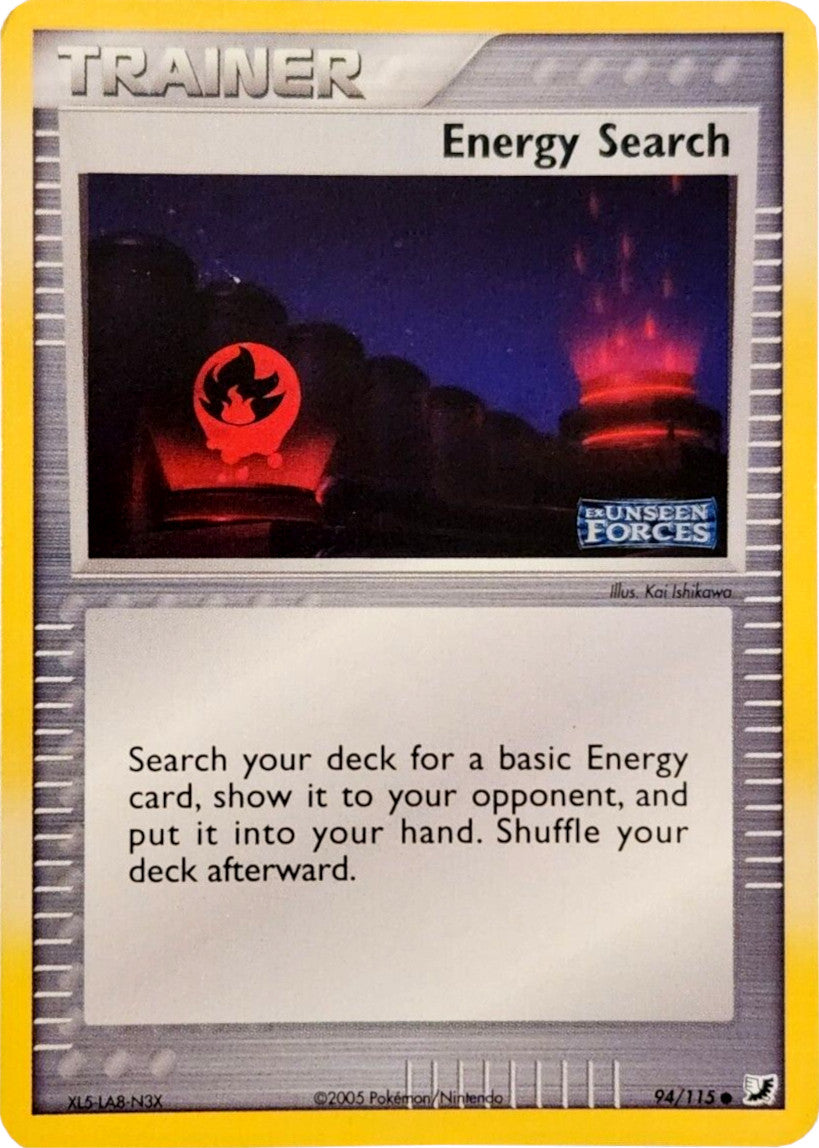 Energy Search (94/115) (Stamped) [EX: Unseen Forces] | Exor Games Summserside