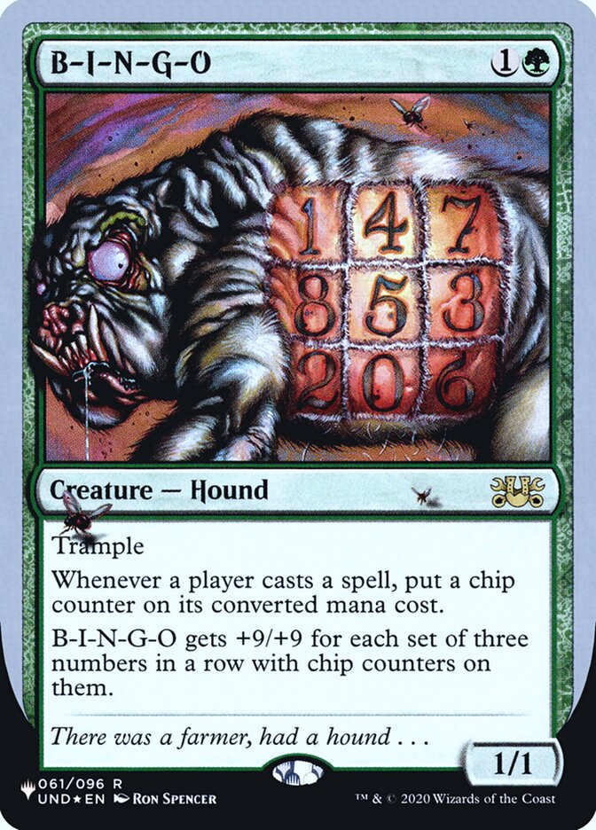 B-I-N-G-O (Unfinity Foil Edition) [The List] | Exor Games Summserside