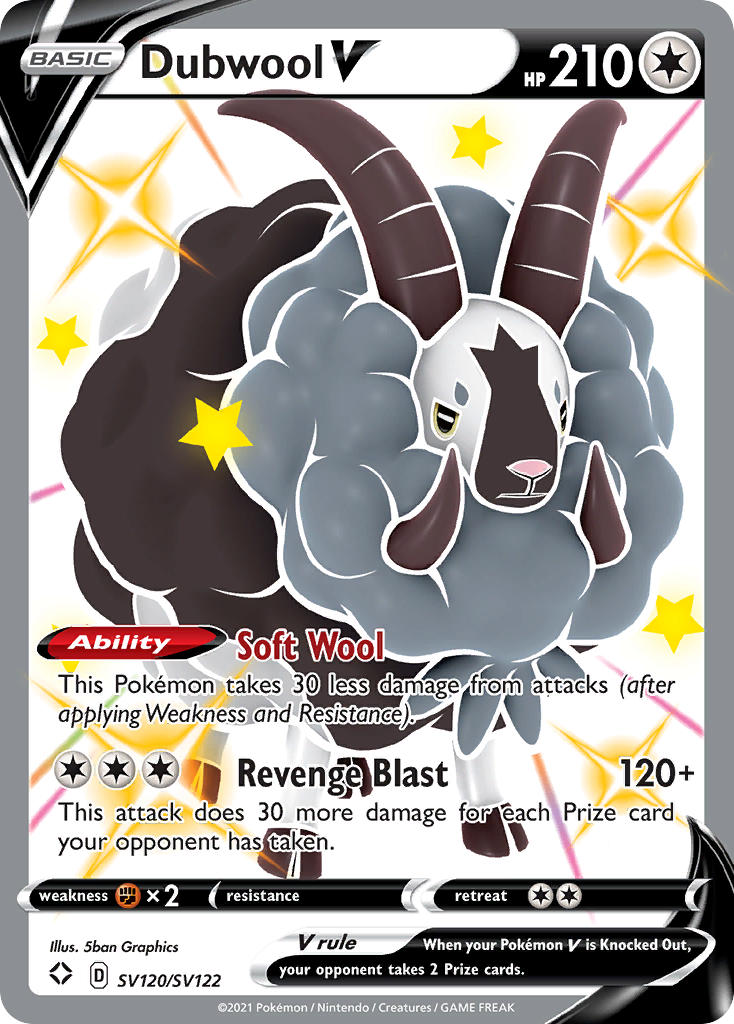 Dubwool V (SV120/SV122) [Sword & Shield: Shining Fates] | Exor Games Summserside