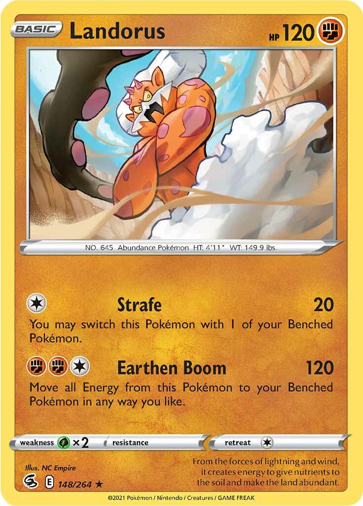 Landorus (148/264) [Sword & Shield: Fusion Strike] | Exor Games Summserside