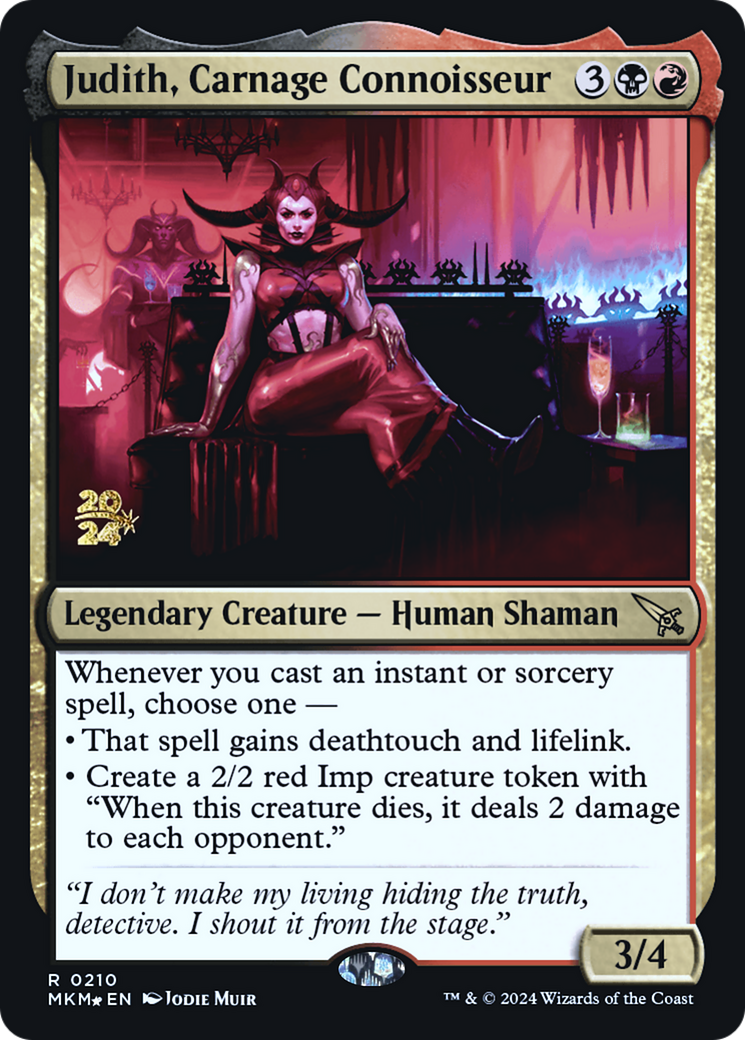 Judith, Carnage Connoisseur [Murders at Karlov Manor Prerelease Promos] | Exor Games Summserside