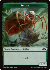 Wall // Spider Double-Sided Token [Tarkir: Dragonstorm Commander Tokens] | Exor Games Summserside