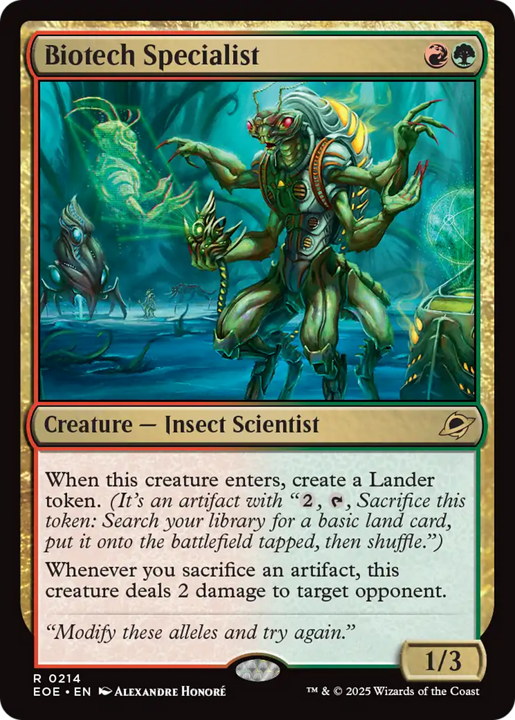 Biotech Specialist [Edge of Eternities] | Exor Games Summserside