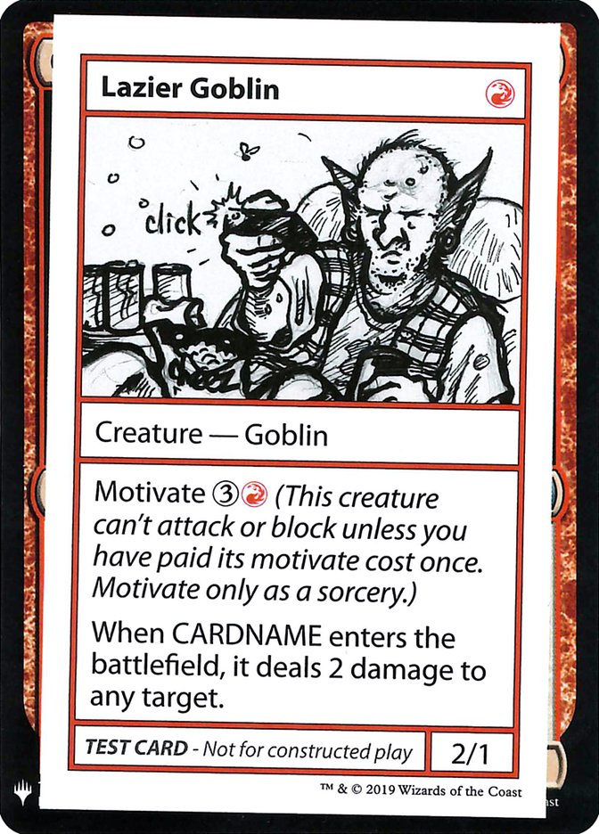 Lazier Goblin [Mystery Booster Playtest Cards] | Exor Games Summserside