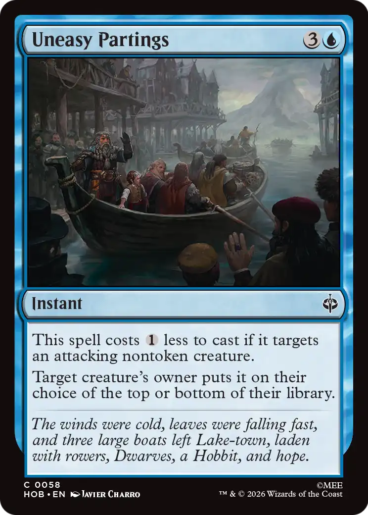 Uneasy Partings [The Hobbit] | Exor Games Summserside