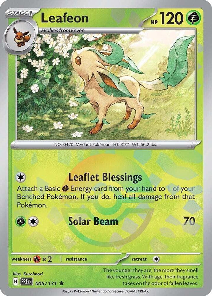Leafeon (005/131) (Poke Ball Pattern) [Scarlet & Violet: Prismatic Evolutions] | Exor Games Summserside