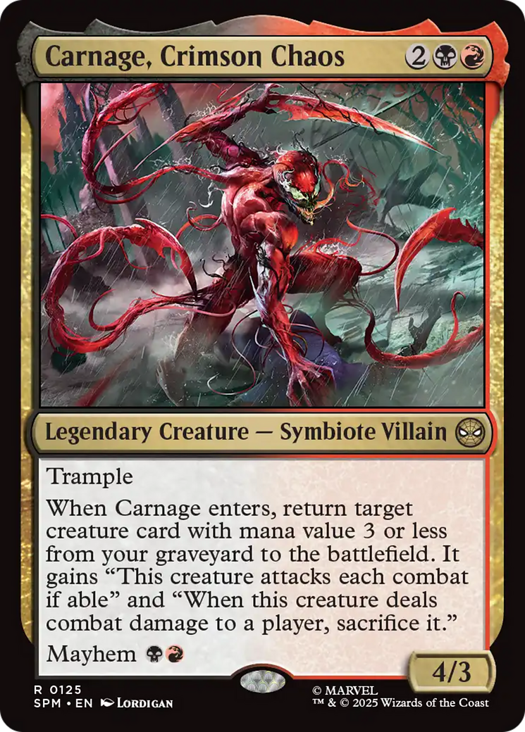 Carnage, Crimson Chaos [Marvel's Spider-Man] | Exor Games Summserside