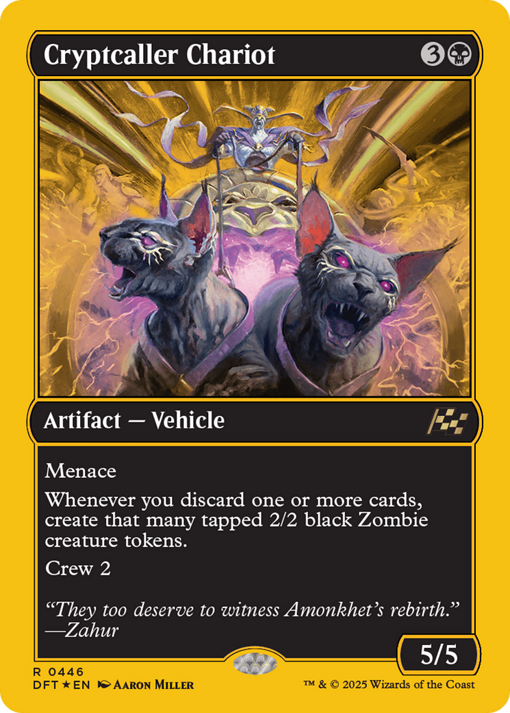 Cryptcaller Chariot (First-Place Foil) [Aetherdrift] | Exor Games Summserside