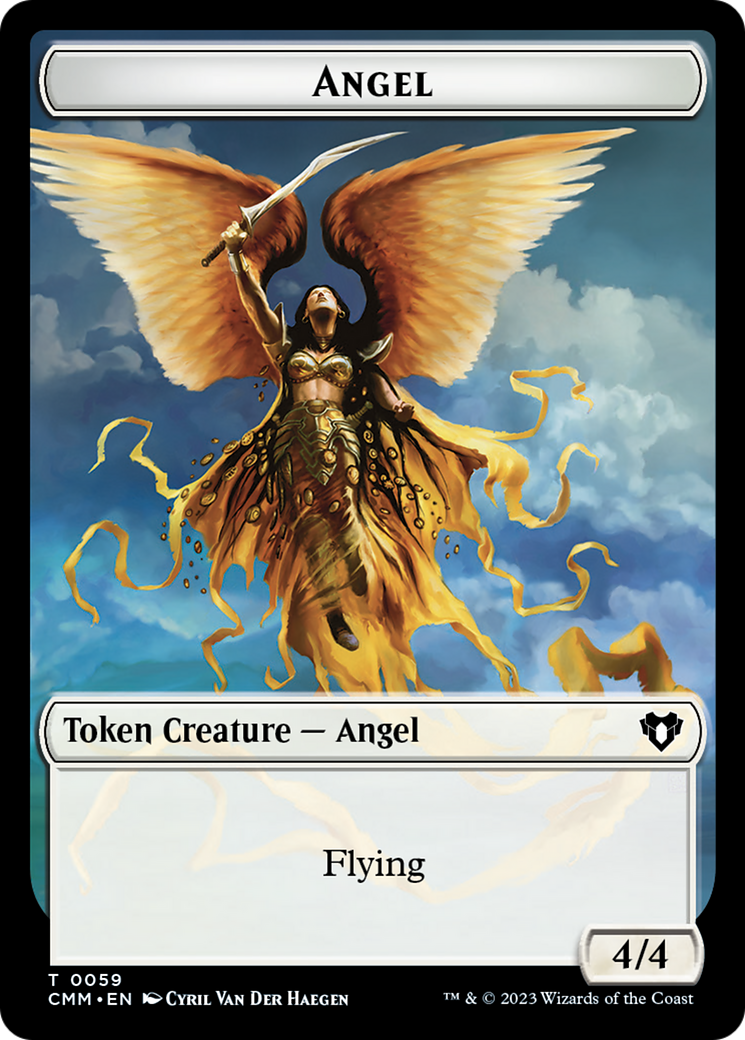 Copy (54) // Angel Double-Sided Token [Commander Masters Tokens] | Exor Games Summserside