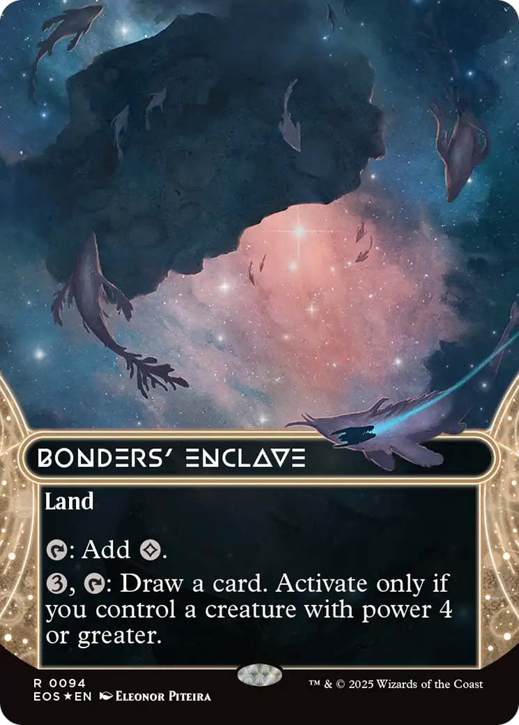 Bonders' Enclave (0094) (Borderless) (Galaxy Foil) [Edge of Eternities: Stellar Sights] | Exor Games Summserside