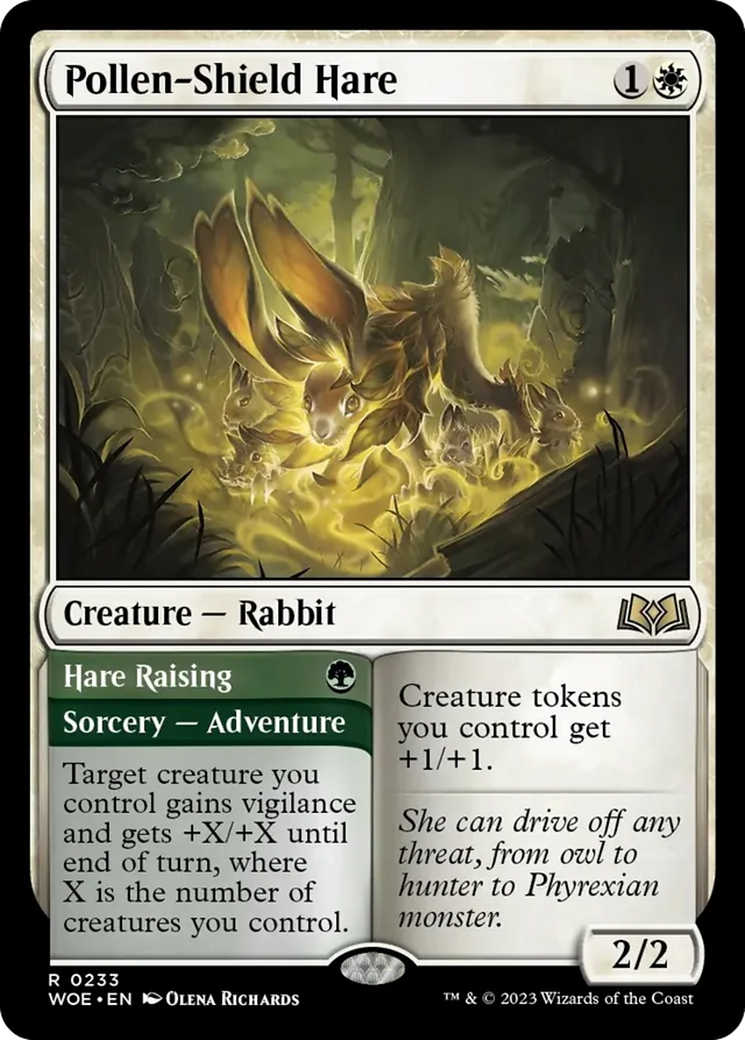 Pollen-Shield Hare // Hare Raising [Wilds of Eldraine] | Exor Games Summserside