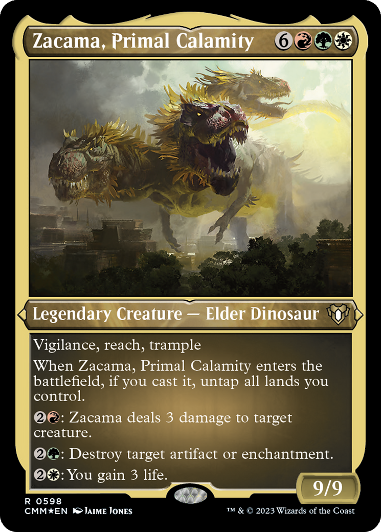 Zacama, Primal Calamity (Foil Etched) [Commander Masters] | Exor Games Summserside