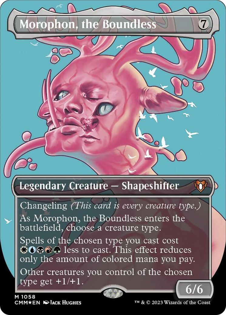 Morophon, the Boundless (Borderless Textured Foil Frame Break) [Commander Masters] | Exor Games Summserside