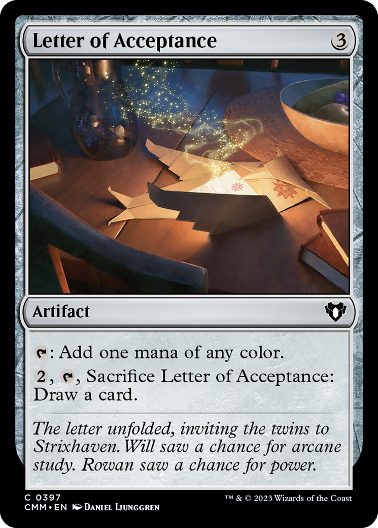 Letter of Acceptance [Commander Masters] | Exor Games Summserside