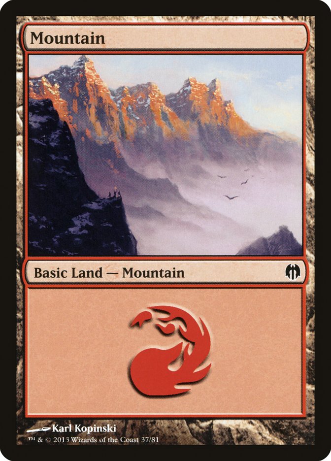 Mountain (37) [Duel Decks: Heroes vs. Monsters] | Exor Games Summserside