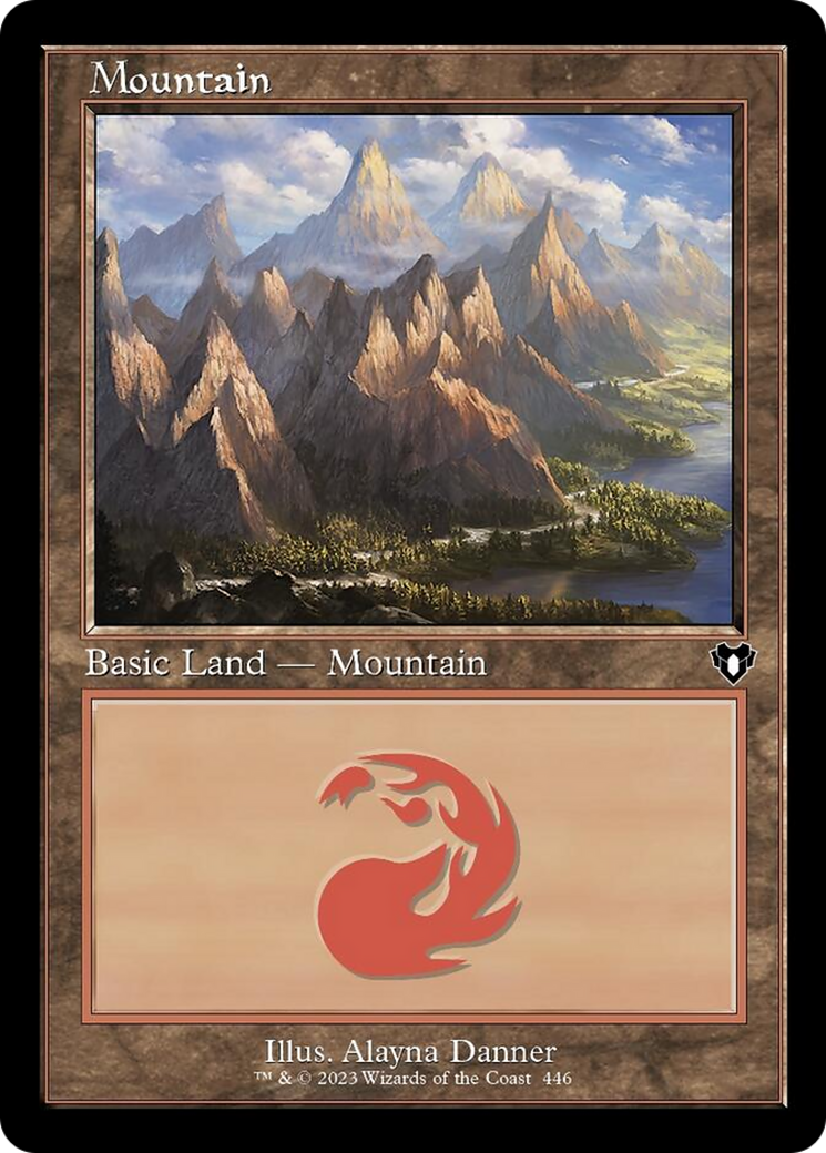 Mountain (446) (Retro) [Commander Masters] | Exor Games Summserside