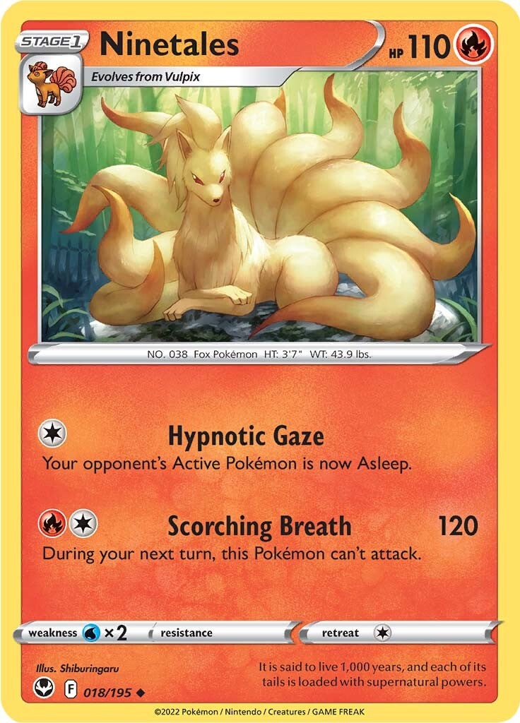 Ninetales (018/195) [Sword & Shield: Silver Tempest] | Exor Games Summserside