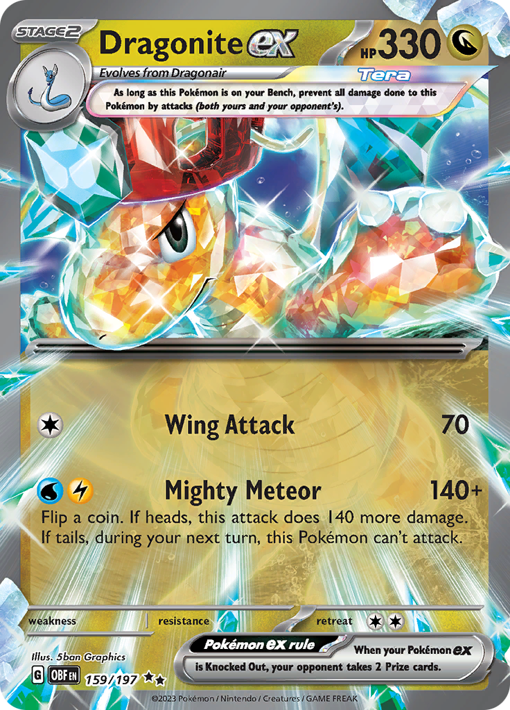 Dragonite ex (159/197) [Scarlet & Violet: Obsidian Flames] | Exor Games Summserside