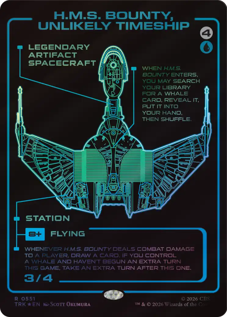 H.M.S. Bounty, Unlikely Timeship (Showcase) (Surge Foil) [Star Trek] | Exor Games Summserside