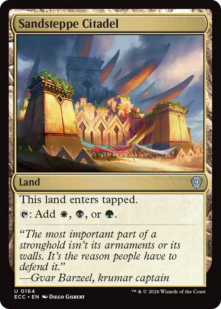 Sandsteppe Citadel [Lorwyn Eclipsed Commander] | Exor Games Summserside