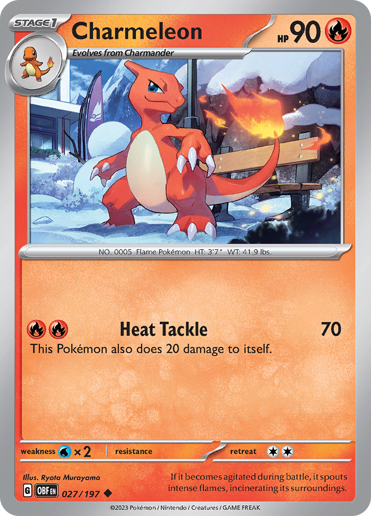 Charmeleon (027/197) [Scarlet & Violet: Obsidian Flames] | Exor Games Summserside