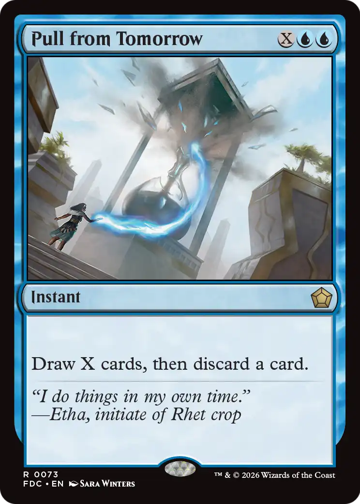 Pull from Tomorrow [Foundations Commander] | Exor Games Summserside