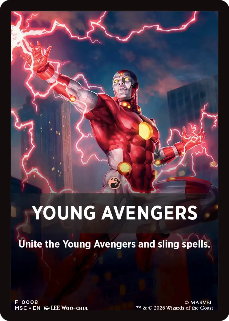 Young Avengers Theme Card (0008) [Marvel Super Heroes Commander] | Exor Games Summserside