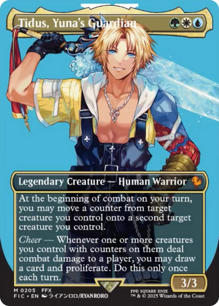 Tidus, Yuna's Guardian (Borderless) [FINAL FANTASY Commander] | Exor Games Summserside