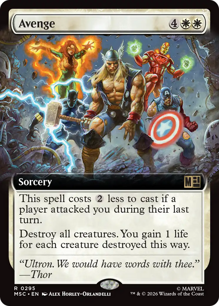 Avenge (Extended Art) [Marvel Super Heroes Commander] | Exor Games Summserside