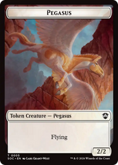 Contract // Pegasus Double-Sided Token [Secrets of Strixhaven Commander Tokens] | Exor Games Summserside