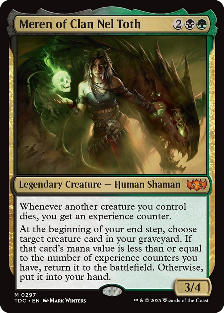 Meren of Clan Nel Toth [Tarkir: Dragonstorm Commander] | Exor Games Summserside
