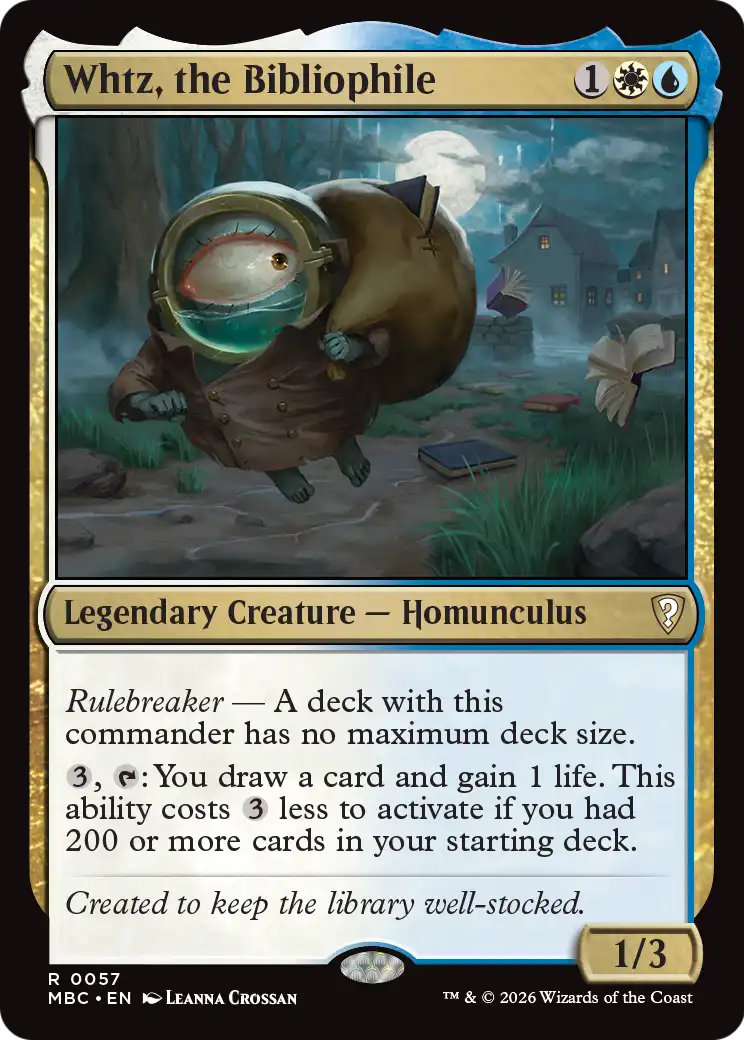 Whtz, the Bibliophile [Mystery Booster: Commander Edition] | Exor Games Summserside