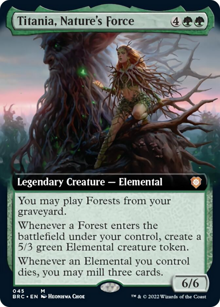 Titania, Nature's Force (Extended Art) [The Brothers' War Commander] | Exor Games Summserside