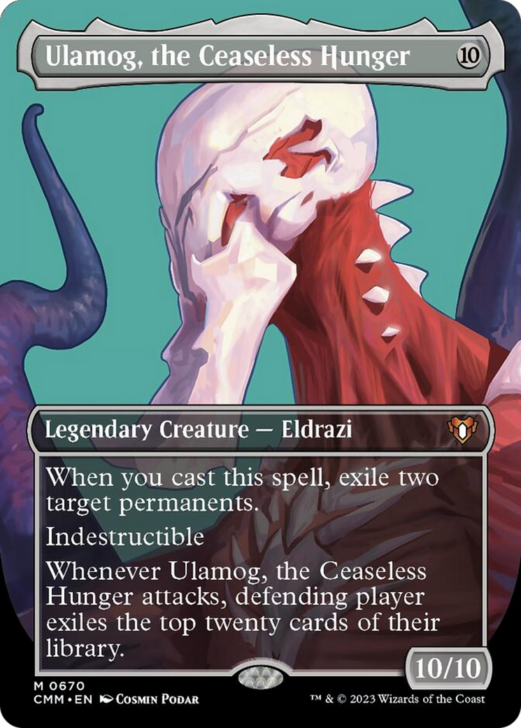 Ulamog, the Ceaseless Hunger (Borderless Profile) [Commander Masters] | Exor Games Summserside