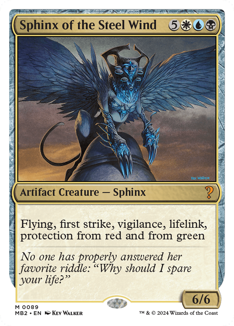 Sphinx of the Steel Wind (White Border) [Mystery Booster 2] | Exor Games Summserside