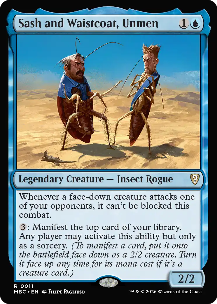 Sash and Waistcoat, Unmen [Mystery Booster: Commander Edition] | Exor Games Summserside