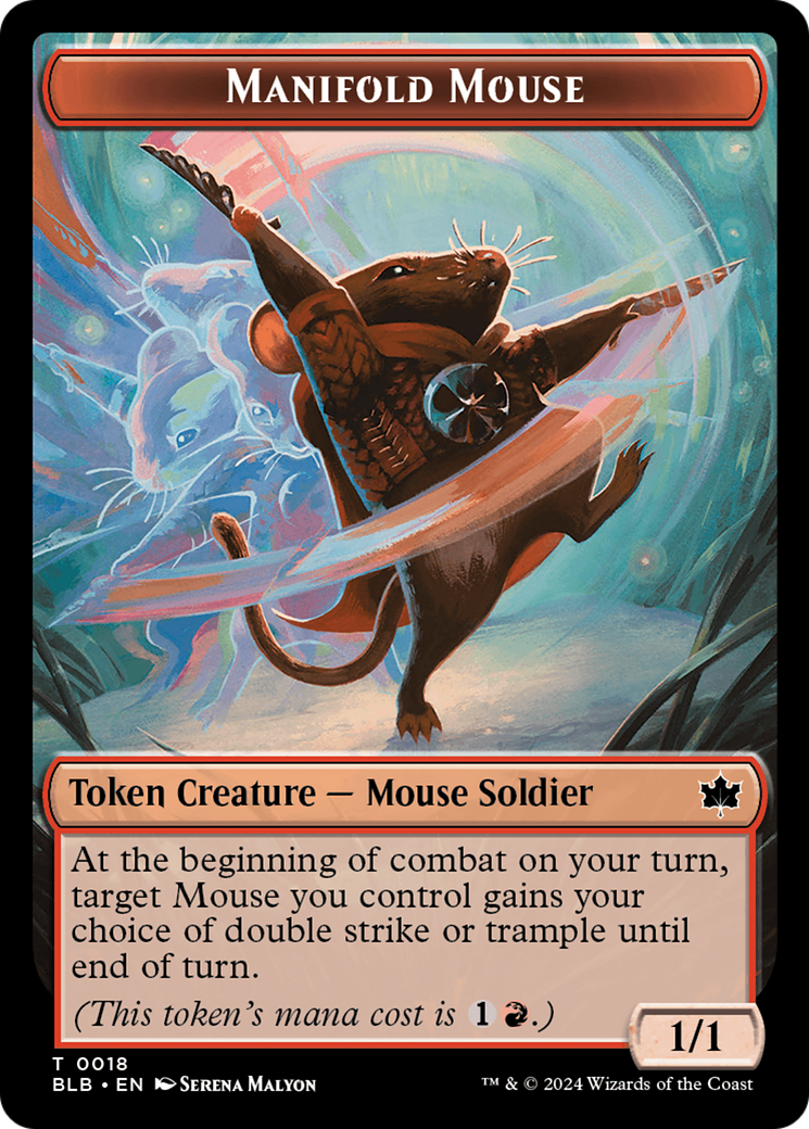 Sword // Manifold Mouse Double-Sided Token [Bloomburrow Tokens] | Exor Games Summserside