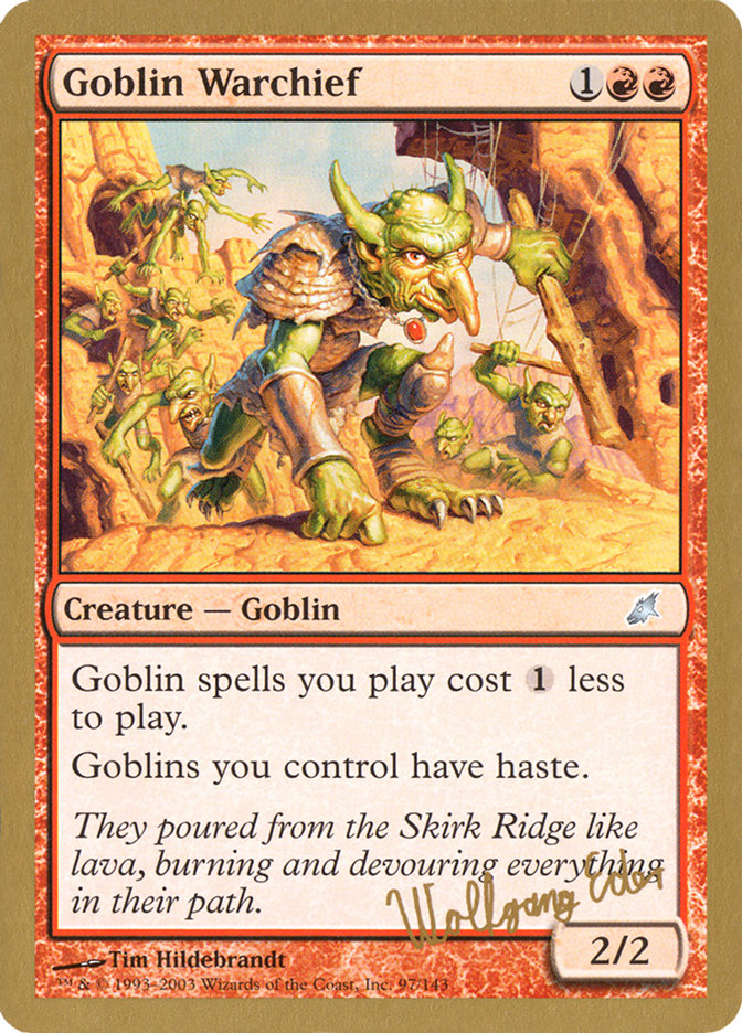 Goblin Warchief (Wolfgang Eder) [World Championship Decks 2003] | Exor Games Summserside