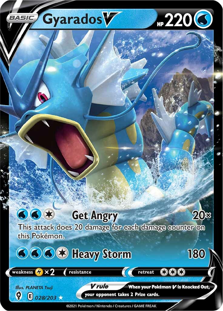 Gyarados V (028/203) [Sword & Shield: Evolving Skies] | Exor Games Summserside