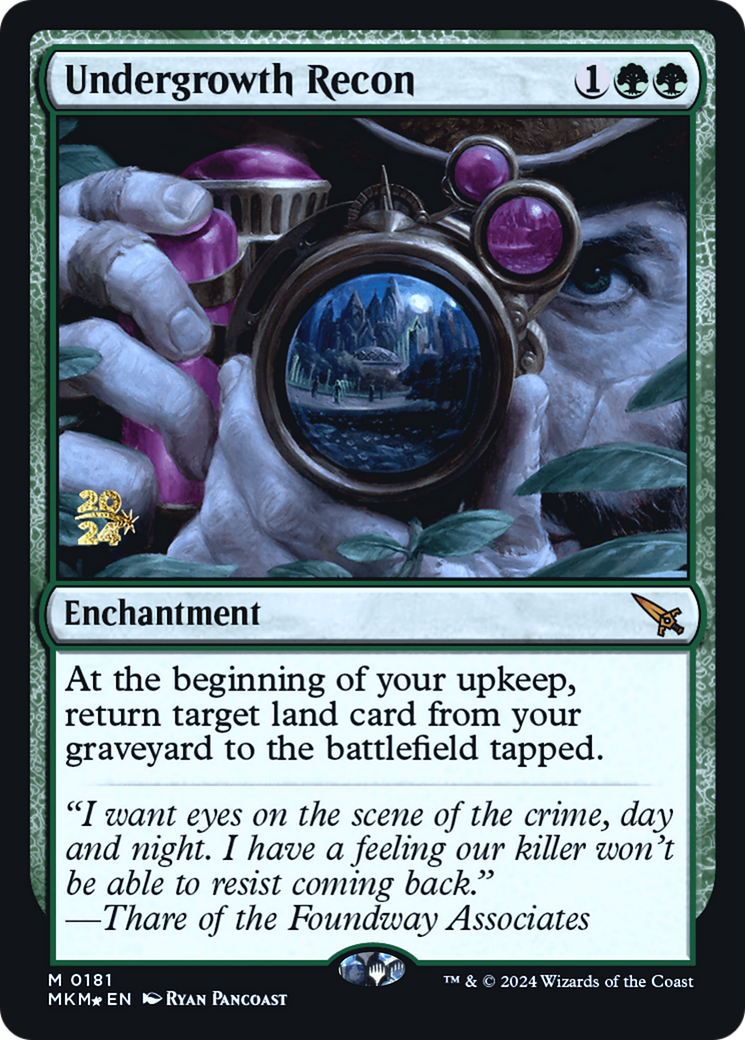 Undergrowth Recon [Murders at Karlov Manor Prerelease Promos] | Exor Games Summserside