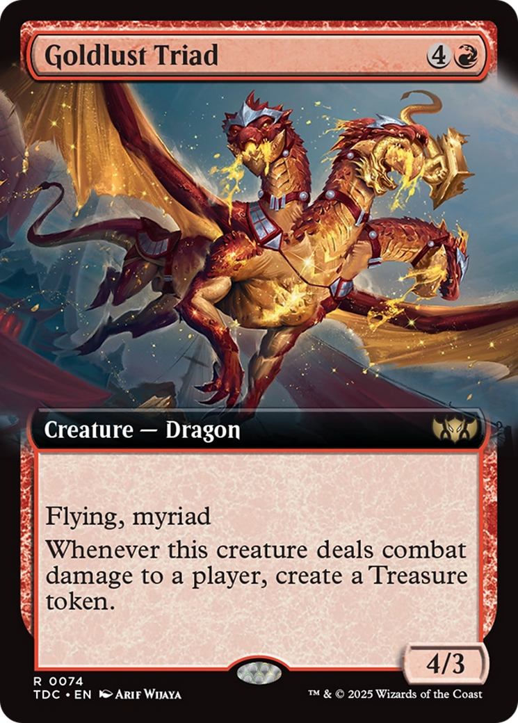 Goldlust Triad (Extended Art) [Tarkir: Dragonstorm Commander] | Exor Games Summserside