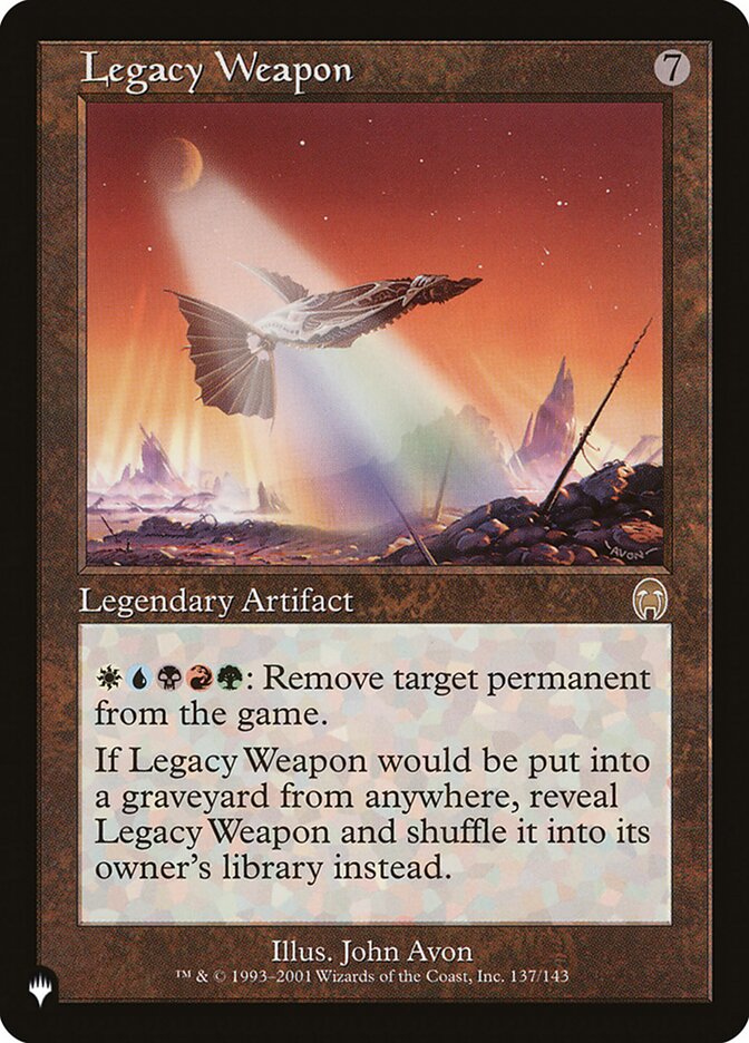 Legacy Weapon [The List] | Exor Games Summserside